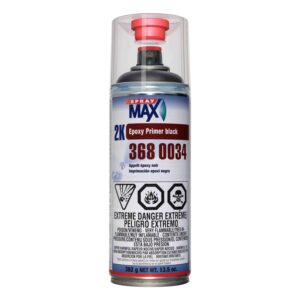 spraymax 2k activated epoxy primer black 3680034