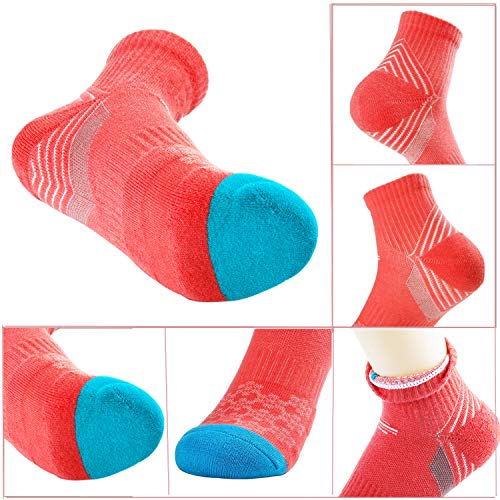 Veatree 5 Pairs Women Cushioned Moisture Wicking Socks for Hiking Trekking Running Camping Outdoor