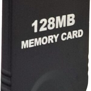 Black 128MB Gaming Memory Card Compatible Wii and Gamecube