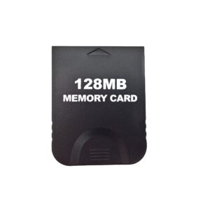 Black 128MB Gaming Memory Card Compatible Wii and Gamecube