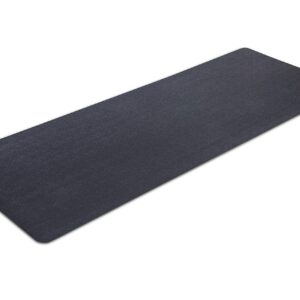 Exercise Equipment Mat for Under Treadmill, Stationary Bike, Rowing Machine, Elliptical, Fitness Equipment, Home Gym Floor Protection, 30" x 78", Black