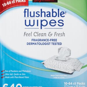 Kirkland Signature Kirkland signature moist flushable wipes 632 wipes, 632 count, White