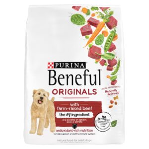 Purina Beneful Originals With Farm-Raised Beef, With Real Meat Dog Food - (Pack of 4) 3.5 lb. Bags