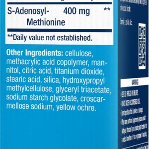 Life Extension Same 400 mg Enteric-Coated S-Adenosyl-Methionine Mood Support, Liver Health & Healthy Joint Function Support Supplement - Non-GMO, Gluten Free - 30 Enteric-Coated Vegetarian Tablets