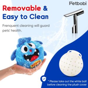 Petbobi Upgrade Dog Toys Interactive Monster Plush Giggle Ball Shake Squeak Crazy Bouncer Toy Exercise Electronic Toy for Puppy Motorized Entertainment for Pets