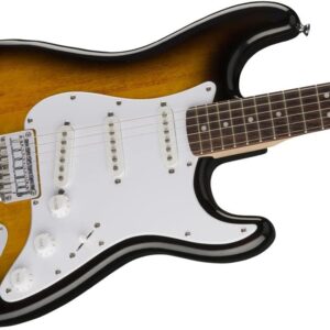 Squier Bullet Stratocaster HT SSS Electric Guitar, with 2-Year Warranty, Brown Sunburst, Laurel Fingerboard