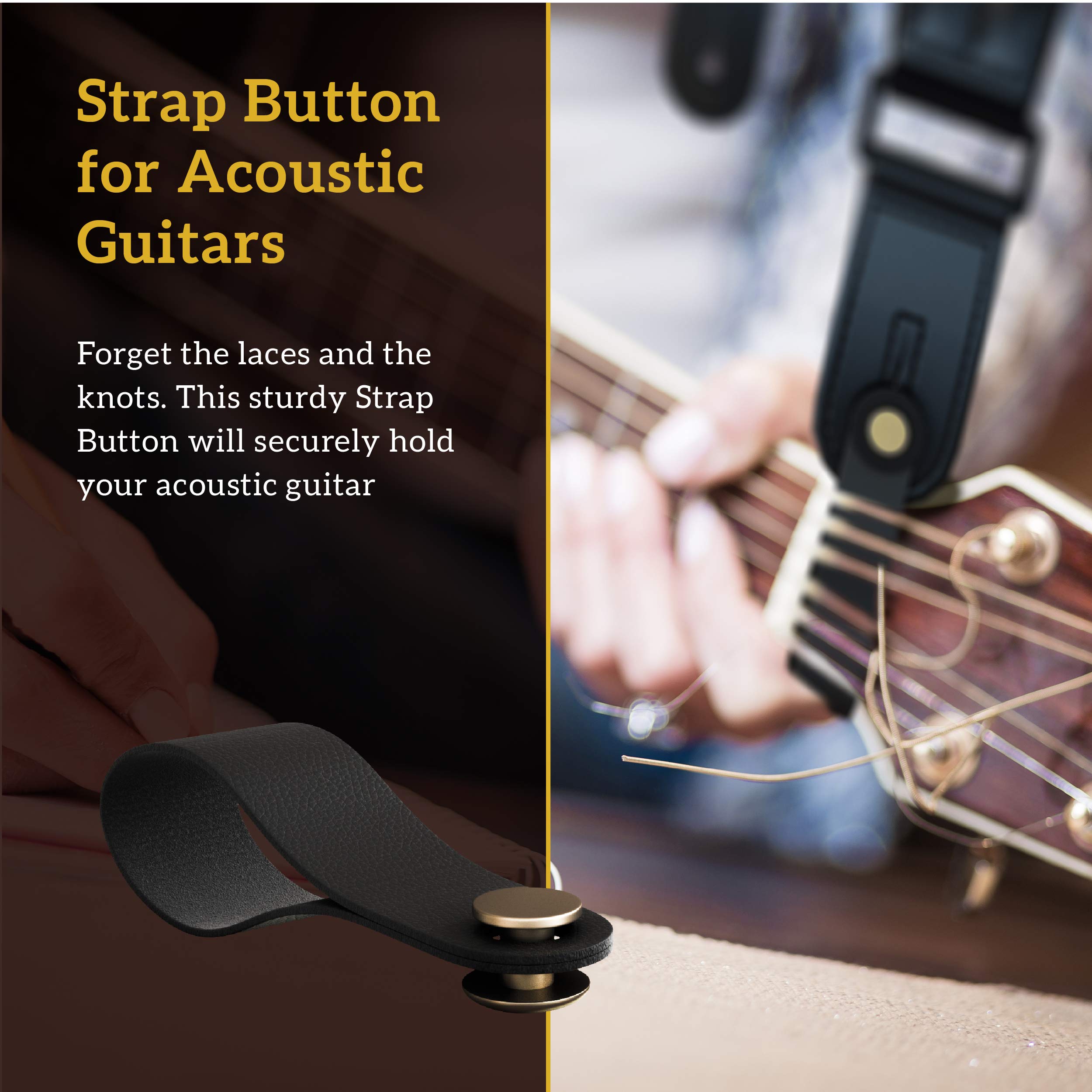 Guitar Strap Kit | Ultra Comfy Electric, Bass, Acoustic Guitar Strap - Soft & Durable Neoprene Guitar Strap w/ 2 Strap Retainers, Strap Button & 5 Guitar Pick Set - Adjustable Strap for Musicians