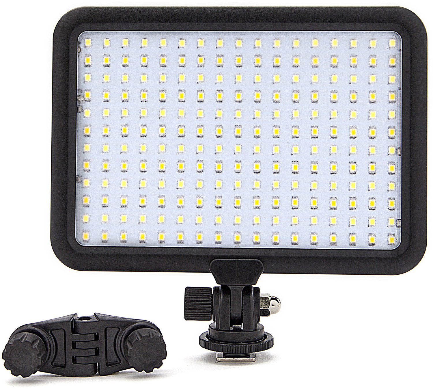 Focus Camera Video Light – 204 LED Dimmable, Ultra Slim and High Power On-Camera Lighting Panel - Built-in Color Temperature Switch – Universal Hot Shoe for Sony, Canon, Nikon, Pentax, DSLR Cameras