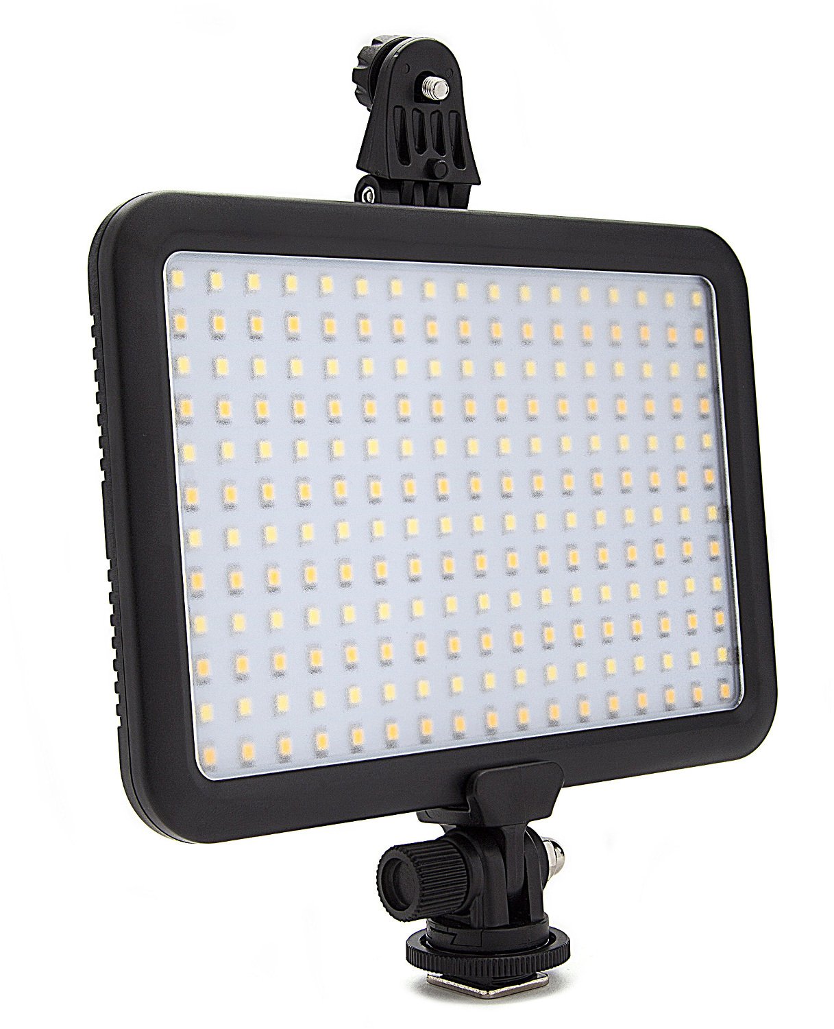 Focus Camera Video Light – 204 LED Dimmable, Ultra Slim and High Power On-Camera Lighting Panel - Built-in Color Temperature Switch – Universal Hot Shoe for Sony, Canon, Nikon, Pentax, DSLR Cameras