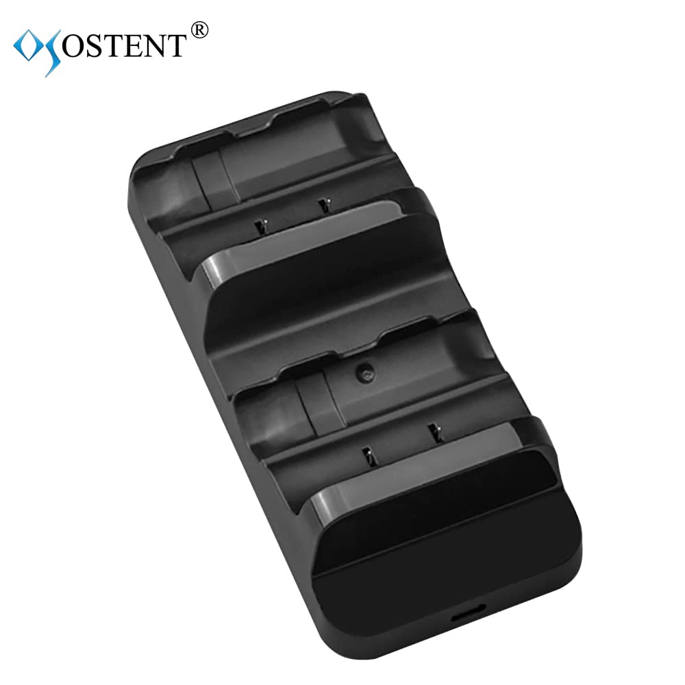 OSTENT Dual Charger Dock Station + 2 Battery for Microsoft Xbox One Wireless Controller