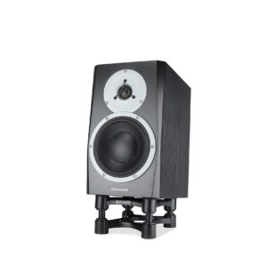 IsoAcoustics Iso-Stand Series Speaker Isolation Stands with Height & Tilt Adjustment: Iso-155 (6.1” x 7.5”) Pair