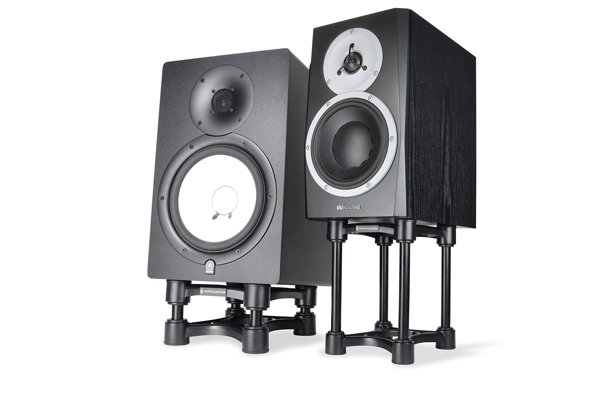 IsoAcoustics Iso-Stand Series Speaker Isolation Stands with Height & Tilt Adjustment: Iso-155 (6.1” x 7.5”) Pair