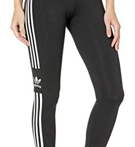 adidas Originals womens Loungewear Trefoil Tights athletic track pants, Black, Medium US