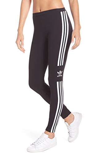 adidas Originals womens Loungewear Trefoil Tights athletic track pants, Black, Medium US