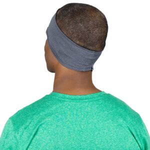 TrailHeads Tempo Running Headband | Ear Protection | Moisture Wicking Headband - heather grey One Size