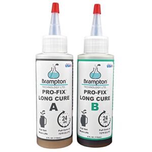 Brampton PRO-FIX Long Cure Golf Epoxy - Full Set Work Life - Extra Strength - Golf Epoxy for All Golf Shafts, Golf Heads, Drivers, Putters, and Irons - Engineered for The Golf Industry (8 oz Kit)