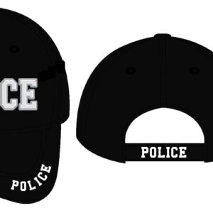 AES Police Baseball Cap Hat Ballcap Law Enforcement Hat Black