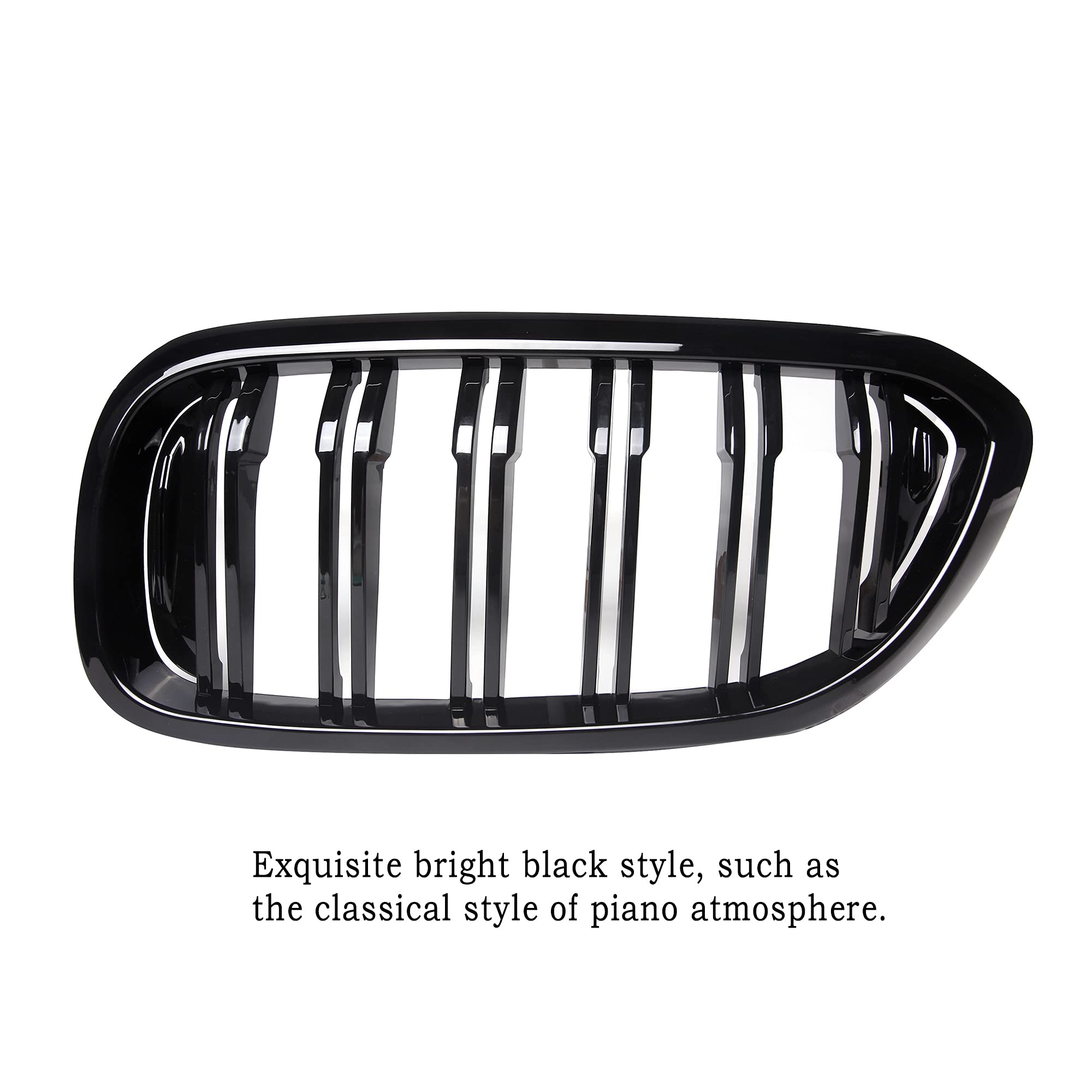 Qitian ABS Gloss Black Front Kidney Grille Grill For BMW 5 Series G30 G31 F90(M5) (2017-2019 Only)