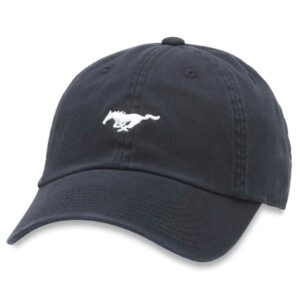 american needle micro slouch casual baseball dad hat ford mustang, black (ford-1705b)