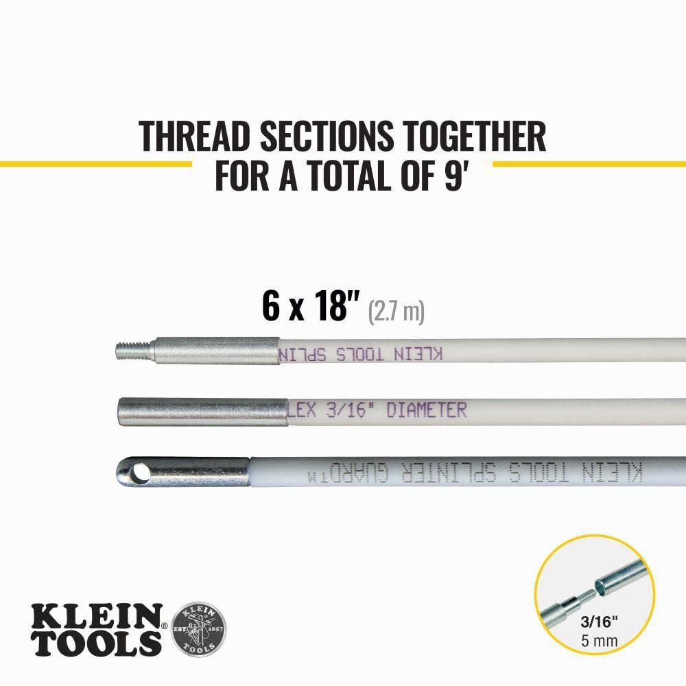 Klein 56409 Mid-Flex Glow Rod Set, 9-Foot