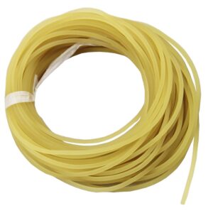 UP100 10 Meters Diameter 2mm/2.2mm/2.5mm/3mm/3.5mm Plain Traditional Solid Elastic Rubber Rope Tied Fishing Line (Amber 2.5mm)