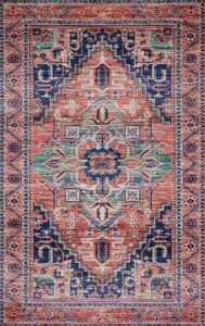 loloi justina blakeney cielo collection cie-06 coral/multi 2'-3'' x 4'-0'' accent rug