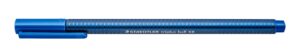 staedtler triplus ball, point pen, extra bold colored ink pens, medium 1mm tip, blue, 437 xb-3 (437 xb-3 ve)