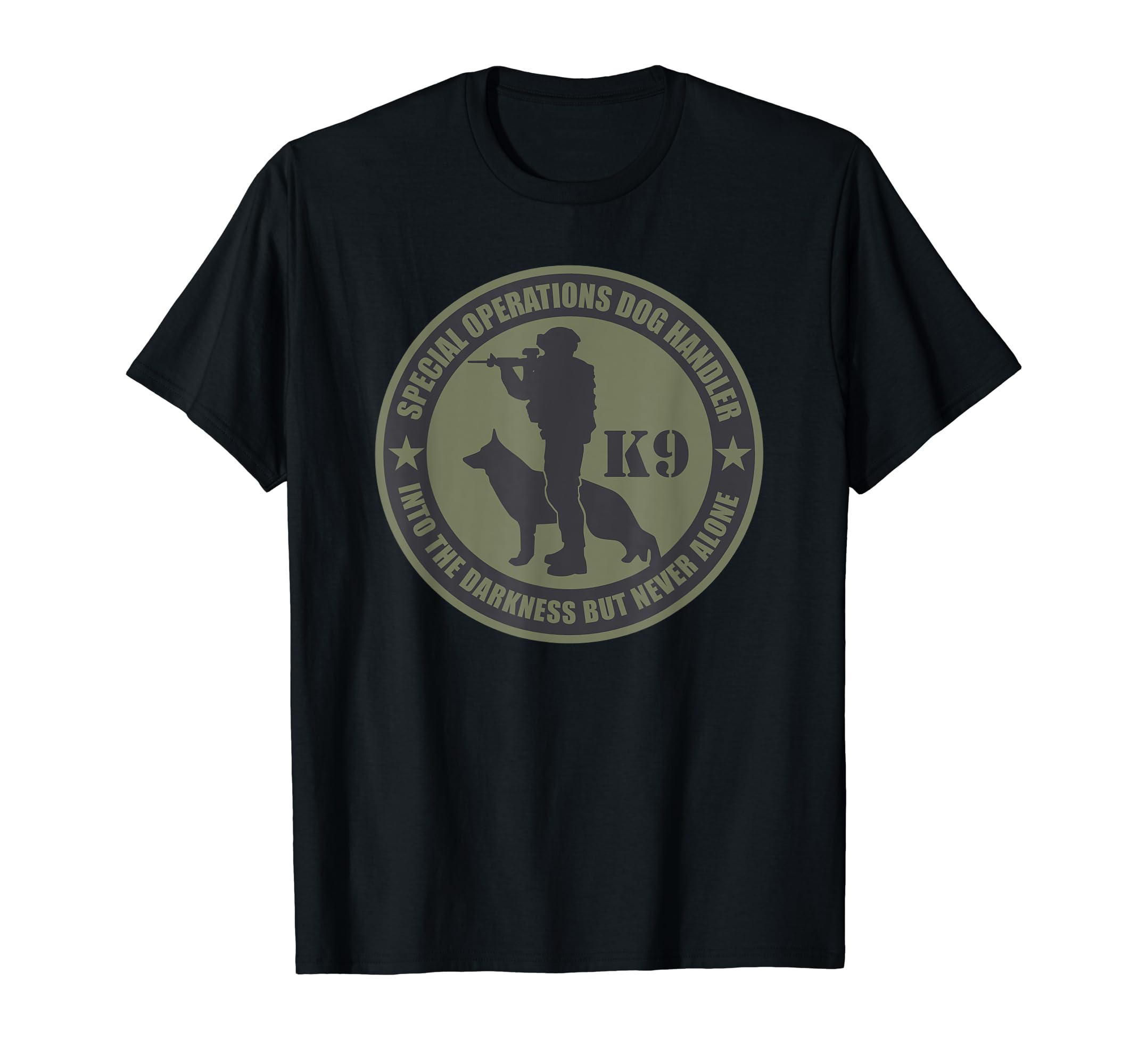 K9 T-shirt - Special Operations Dog Handler (Subdued) T-Shirt