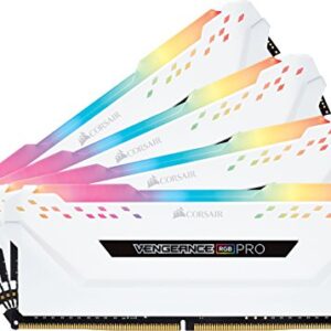 Corsair Vengeance RGB Pro DDR4 3600MHz C18 LED Desktop Memory - White 32GB (4x8GB) (Pack of 4)