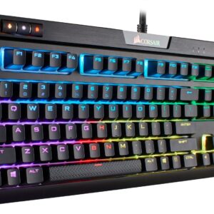 CORSAIR STRAFE RGB MK.2 Mechanical Gaming Keyboard - USB Passthrough - Linear and Quiet - Cherry MX Red Switch - RGB LED Backlit-17.6 x 6.61 x 1.57 inches