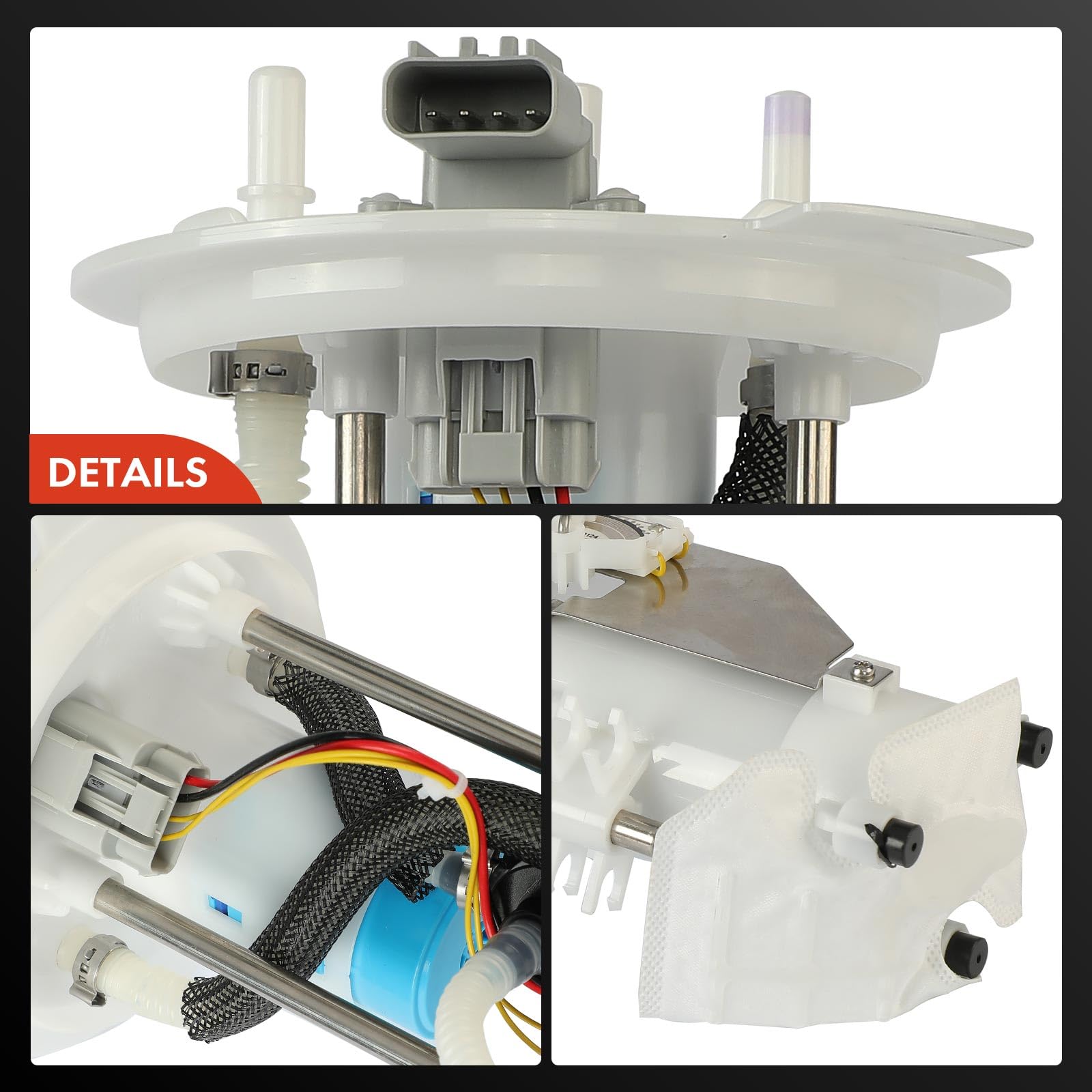 A-Premium Electric Fuel Pump Assembly w/Sending Unit Compatible with Ford Expedition 2005-2008 & Lincoln Navigator 2007-2008 5.4L, Gas, Replace# 7L1Z9H307B, 8L1Z9H307A