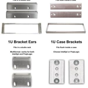 1U Eurorack Bracket Ears, 84HP Rails, 50 Slide Nuts by Synthrotek: Modular Rackmount Ears