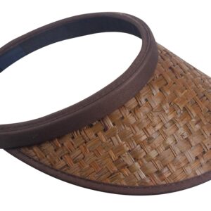 TOP HEADWEAR Straw Clip-On Visor - Brown