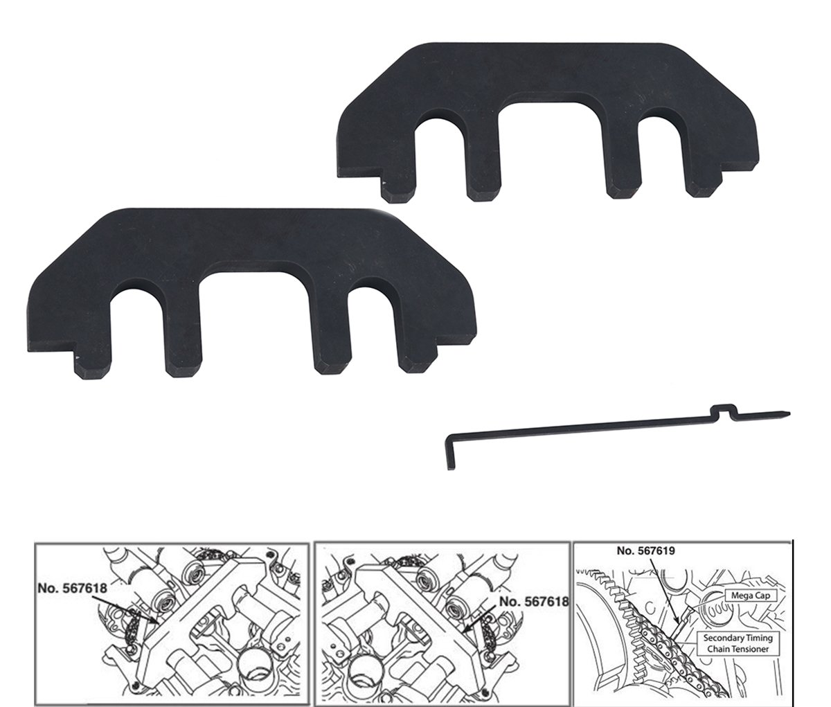 8MILELAKE Camshaft Holding Timing Alignment Holder Tool Compatible For Ford 303-1248 303-1530 3.5L & 3.7L 4V Engine Timing Tool