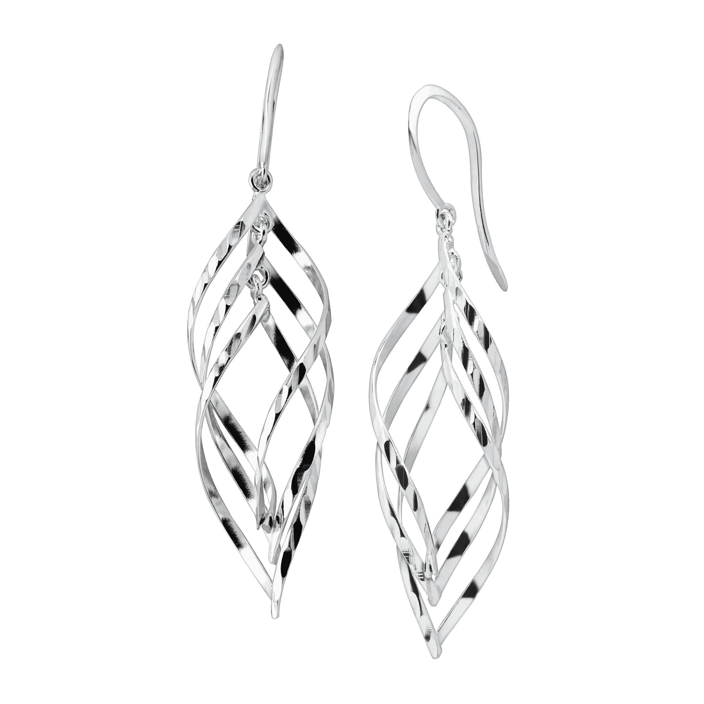 Silpada 'Whirlwind' Twisted Drop Earrings in Sterling Silver