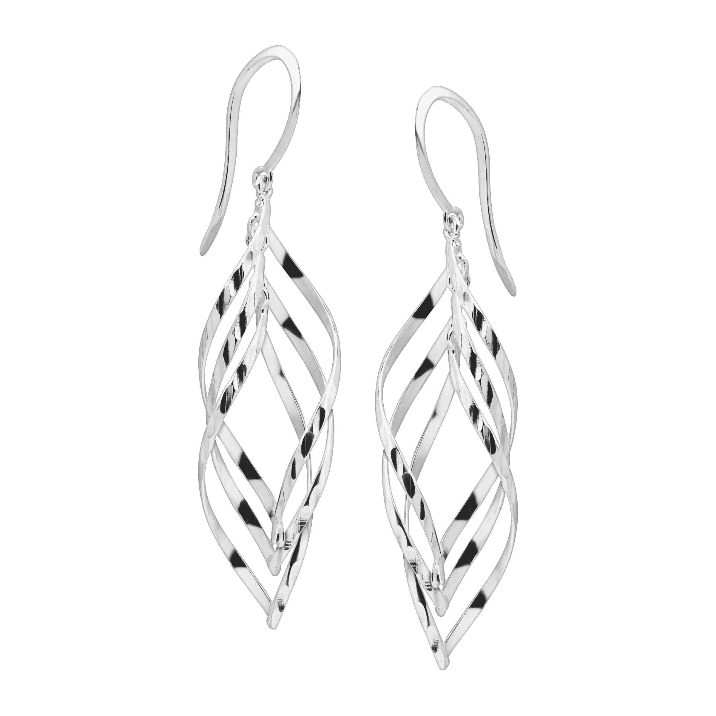 Silpada 'Whirlwind' Twisted Drop Earrings in Sterling Silver