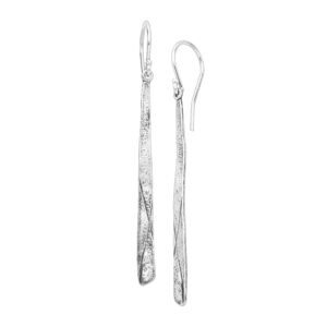 silpada dangle earrings for women, verticle bar drop earrings in oxidized .925 sterling silver, 'stick to it'