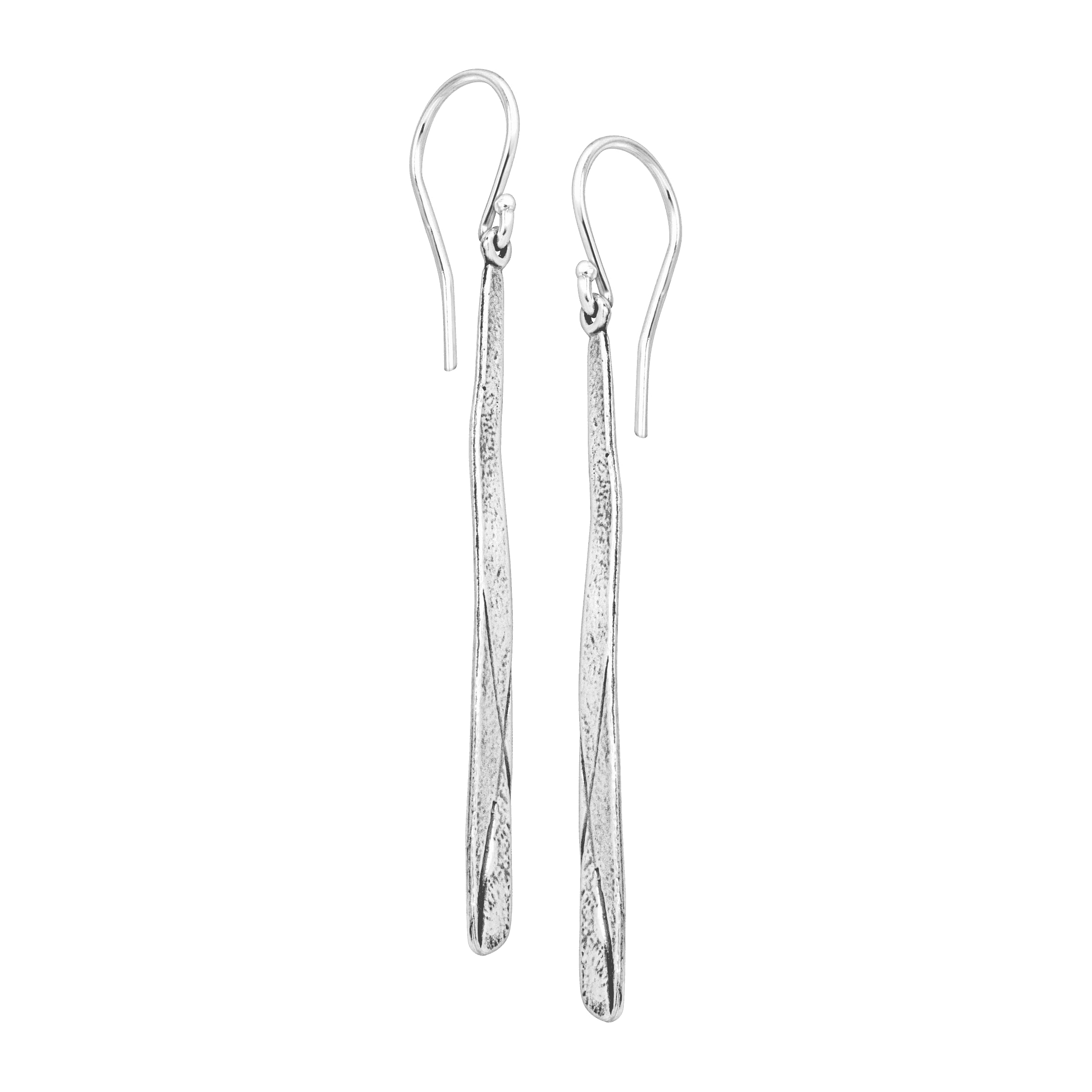 Silpada Dangle Earrings for Women, Verticle Bar Drop Earrings in Oxidized .925 Sterling Silver, 'Stick To It'