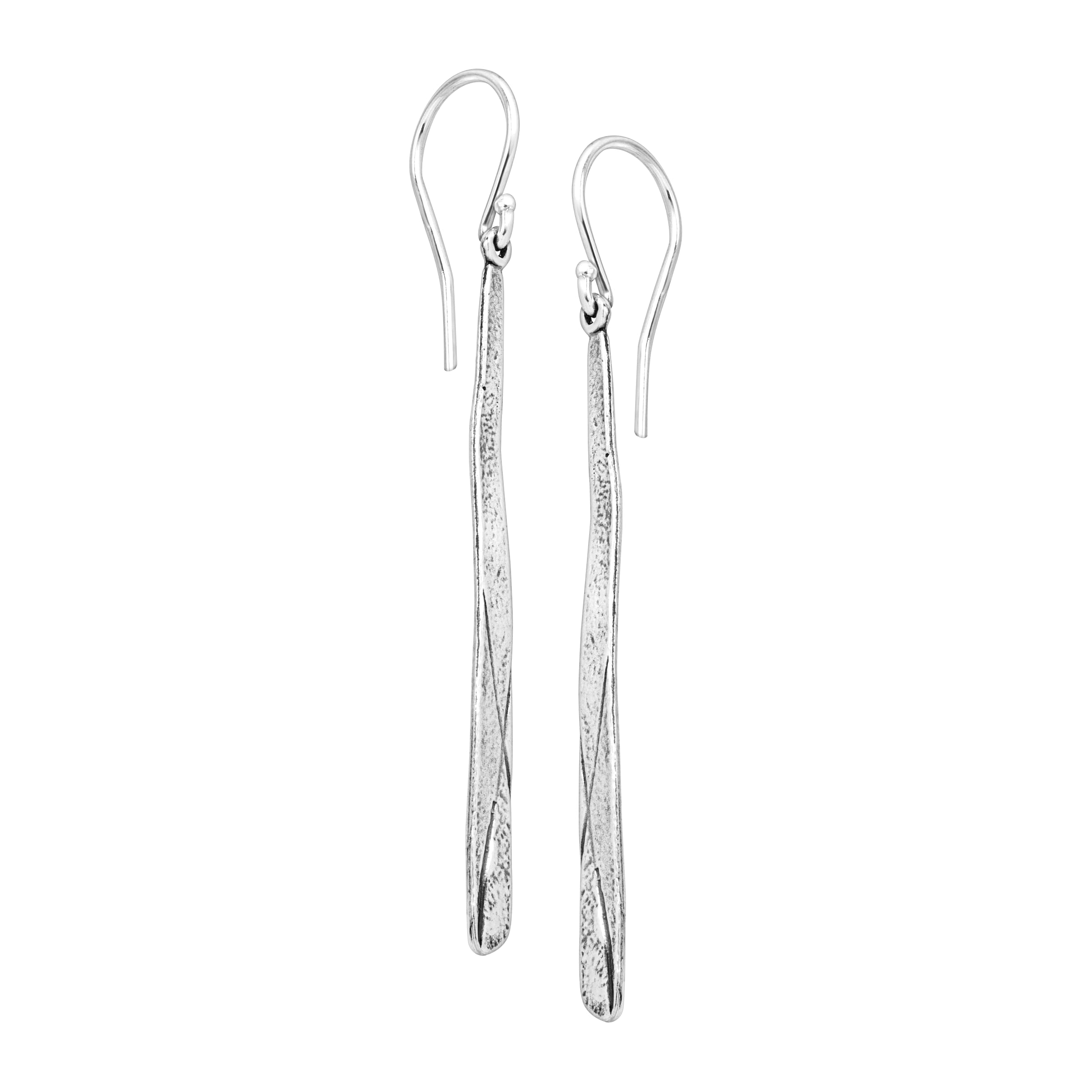 Silpada Dangle Earrings for Women, Verticle Bar Drop Earrings in Oxidized .925 Sterling Silver, 'Stick To It'