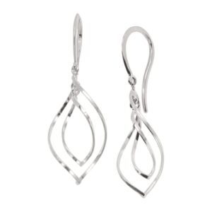 Silpada 'Water Drop' Twisted Drop Earrings in Sterling Silver