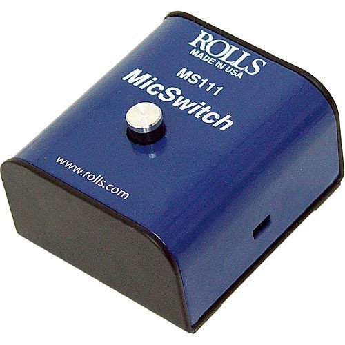 Rolls MS111 Mic Switch Latching or Momentary Microphone Mute Switch with SM Series XLR Microphone Cable -6'