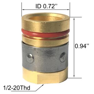 Mig Welding Gun Accessory .035" Kit for Miller Millermatic M-25,M-40 and Hobart H MIG Gun:20PCS Welding Contact Tips 000-068 0.035"+2pcs gas nozzles 200-258 1/2"+2PCS gas diffusers 169-728