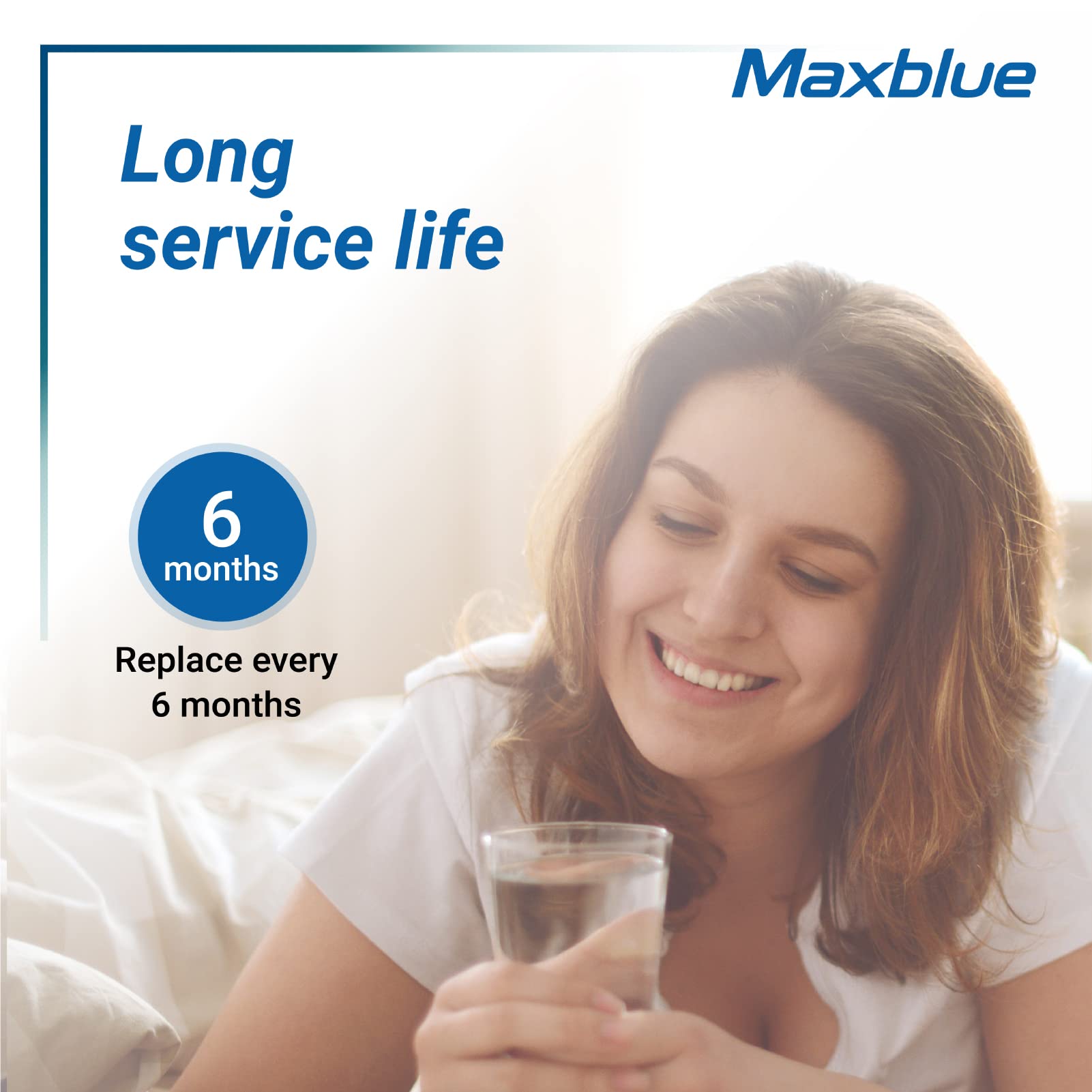 Maxblue MB-F13 Replacement for GE® MWF®, SmartWater® MWFP, MWFINT, MWFA, GWF, HDX FMG-1, GSE25GSHECSS, WFC1201, RWF1060, Kenmore® 9991 Refrigerator Water Filter