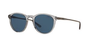 sunglasses polo ph 4110 541380 shiny semi-transparent grey