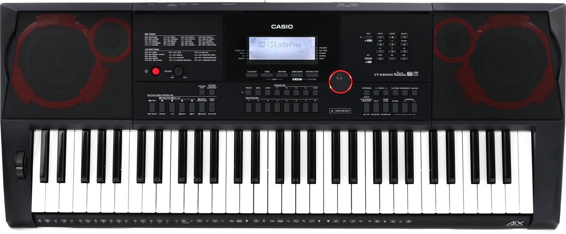 Casio CT-X3000 61-Key Portable Keyboard