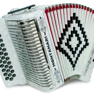 Montanari 3112 G Acordeon SOL Blanco Accordion GCF