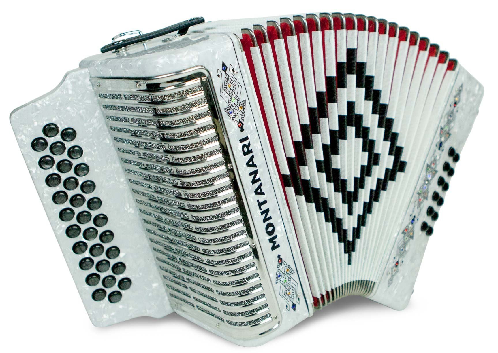 Montanari 3112 G Acordeon SOL Blanco Accordion GCF