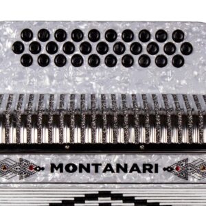 Montanari 3112 G Acordeon SOL Blanco Accordion GCF