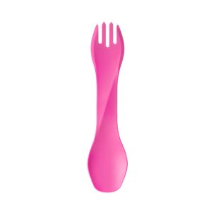 humangear gobites uno | travel & camping utensils | portable & convertible dining ware | multi-functional spork, pink