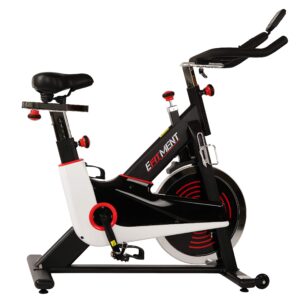 EFITMENT Indoor Cycle Bike, Magnetic Cycling Trainer Exercise with Belt Drive, LCD Monitor and Pulse Monitor (44 LB Flywheel)